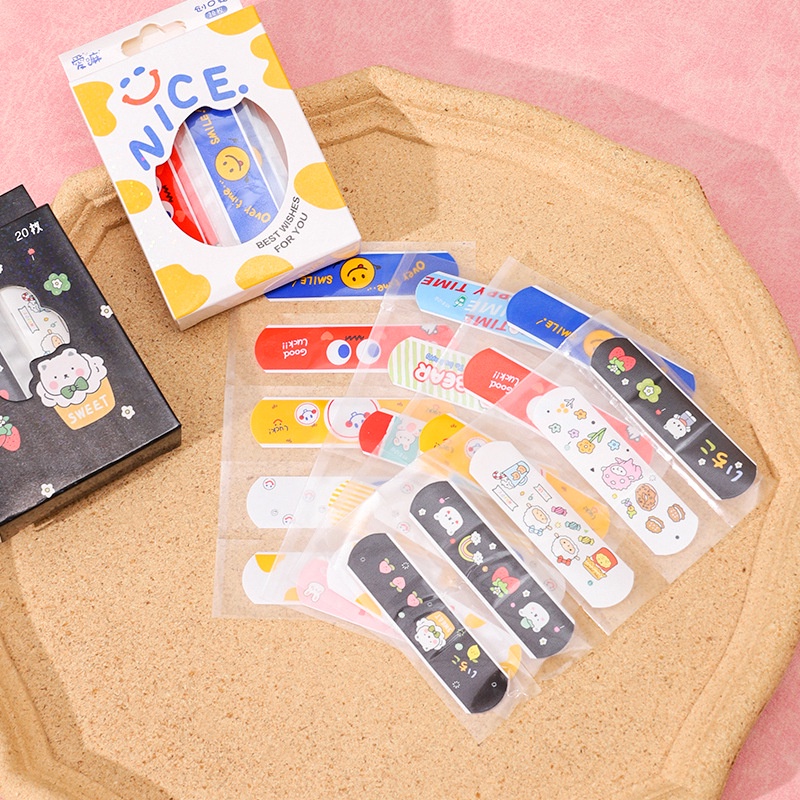 Băng Keo Cá Nhân Hình Dễ Thương Hộp 20 Cái