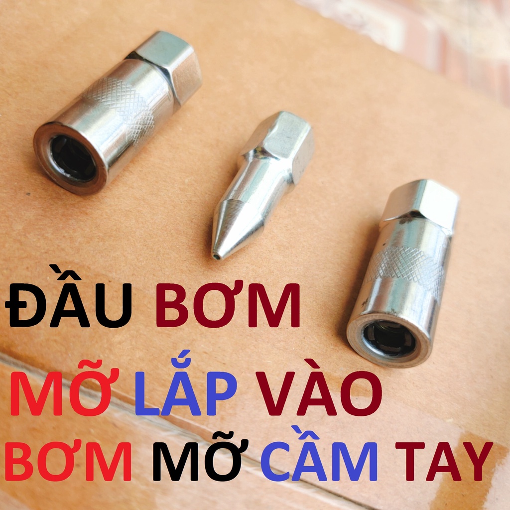 Vòi bơm mỡ/ đầu bơm mỡ các loại, loại dài, dễ dàng luồn góc sâu