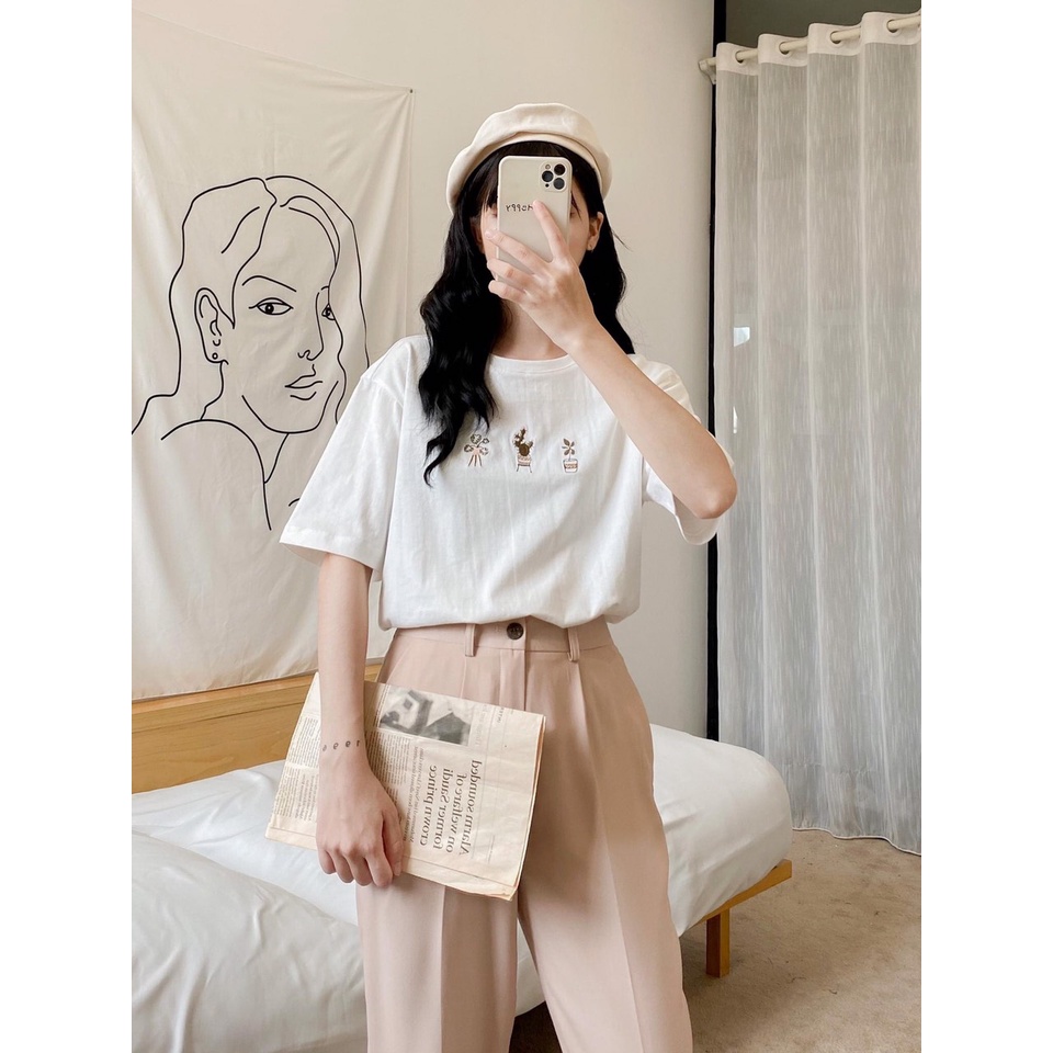 Quân âu, quần tây dáng baggy học sinh, sinh viên lưng cao tôn dáng chất vitex mềm mại co giãn cho mọi chiều cao.