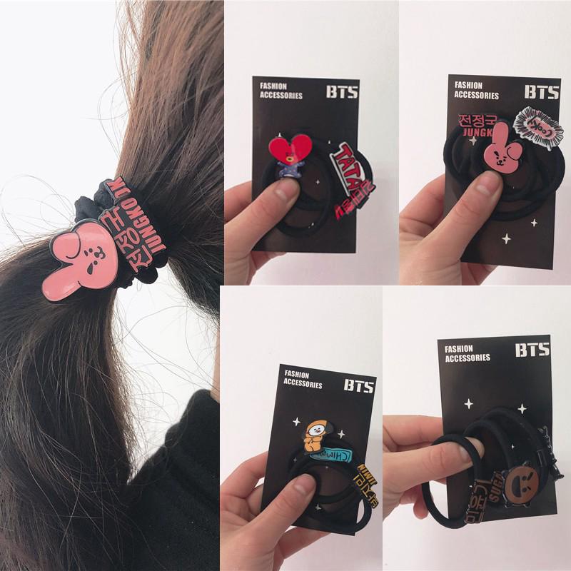 3 Thun buộc tóc thời trang kpop phong cách nhóm BTS
