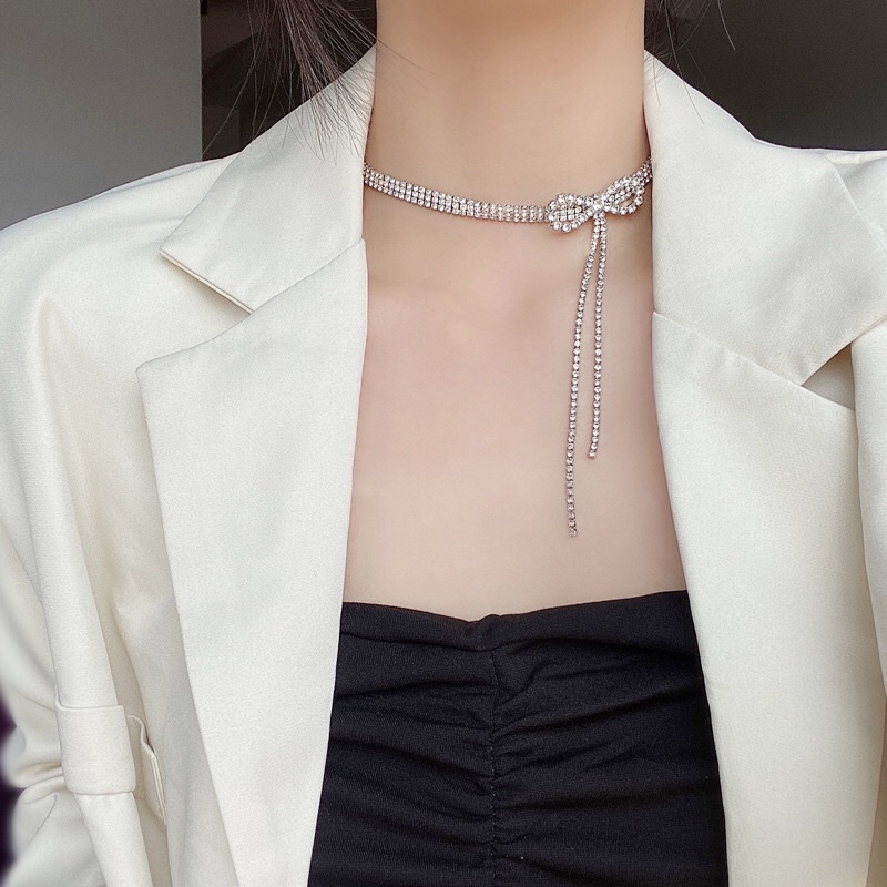 Vòng cổ choker đính đá nhiều mẫu xinh Shop Chavi