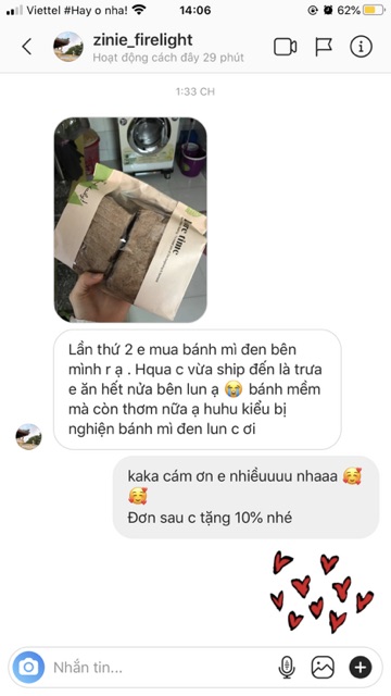 ( TOÀN QUỐC ) Bánh Mỳ Đen Nguyên Cám 10 lát - 250Gram