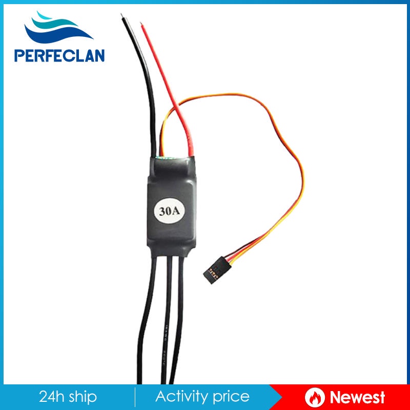 Bộ Điều Tốc Không Chổi Than Hai Chiều 20-60A Chuyên Dụng Cho Tàu Điều Khiển Từ Xa 2-4S 20A