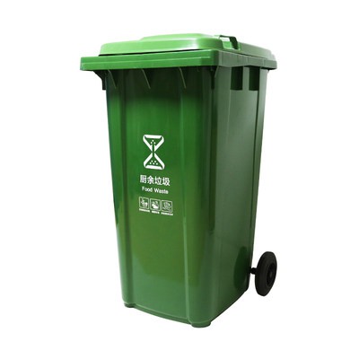 Thùng rác loại thùng rác lớn thương mại ngoài trời với Nắp vệ sinh 240L vệ sinh công cộng 100l