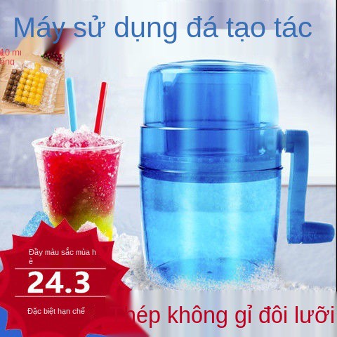 Hướng dẫn sử dụng Nhà bếp Máy làm đá sinh tố nhỏ bào mini cho trẻ em quay tay bọt tuyết <