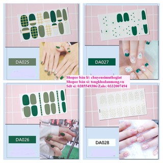 Sỉ DA21-DA40 Dán móng tay Bộ 14 nhãn Nail Sticker