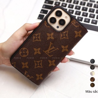 Ốp bao da flip thủ công IV dành cho IPhone 14/14Plus/14Pro/14Promax/ 13 Promax/ 13 Pro/ 13/ 12 Promax ODTC124