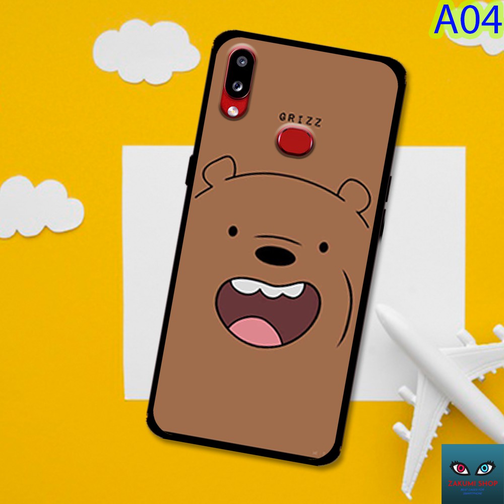 (❤️ FREESHIP ĐƠN 50 000❤️) Ốp lưng kính Samsung A10S A20 A30 M20 M30 in hình gấu We bare Bears CUTE các loại