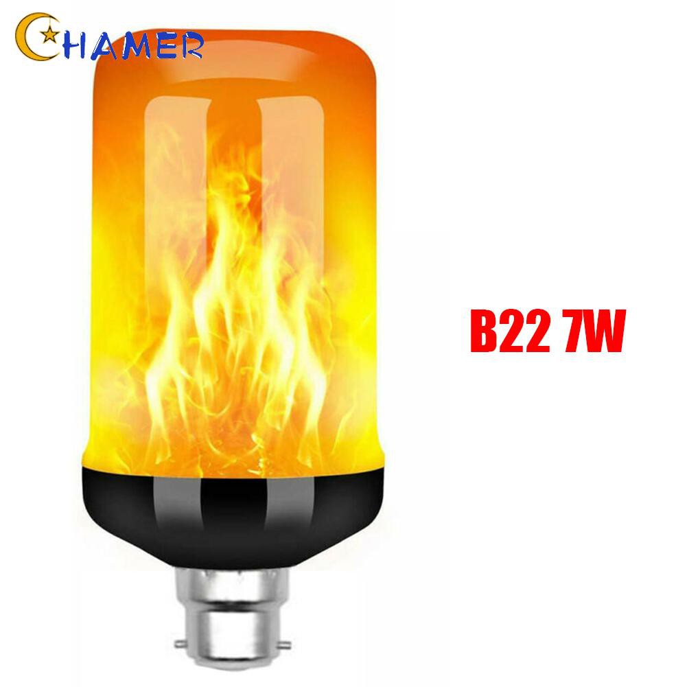 Đèn LED 90 bóng tạo hiệu ứng ngọn lửa giả có 4 chế độ E27 / B22 / E14 5w / 7w 85-265v