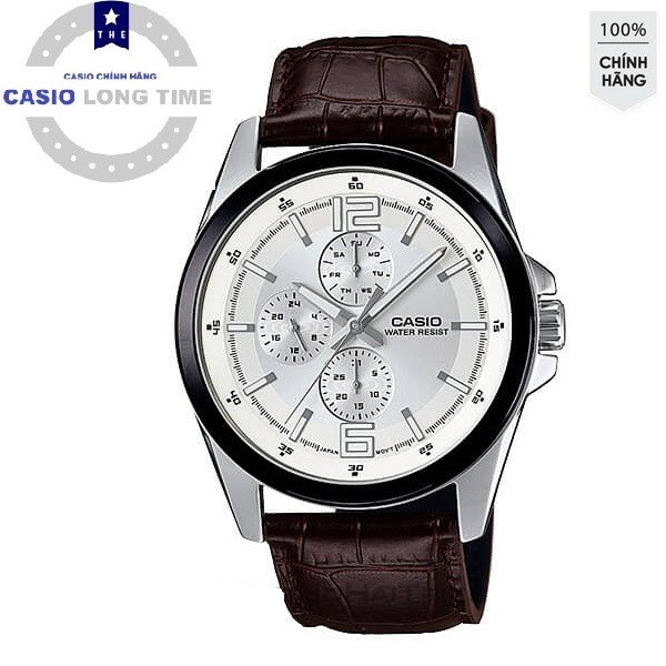 Đồng hồ nam dây da Casio MTP-E306L
