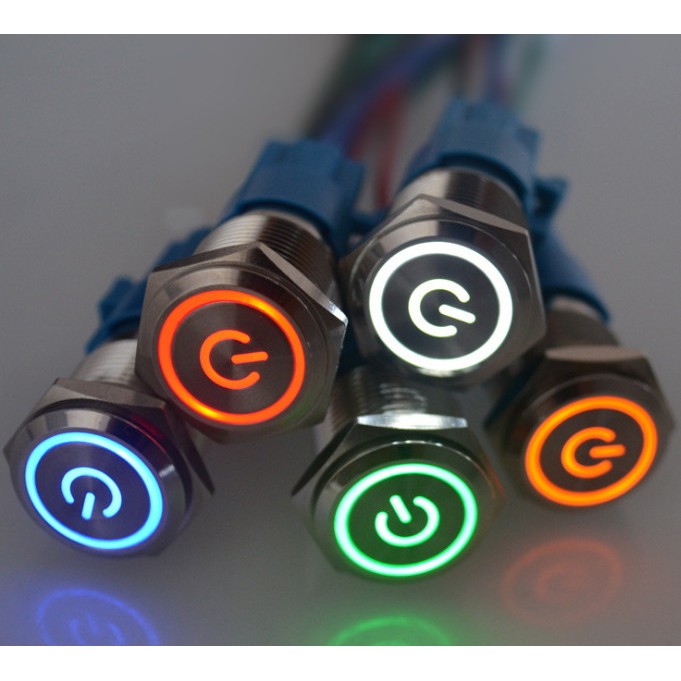 Công tắc LED ON OFF 16MM 12V