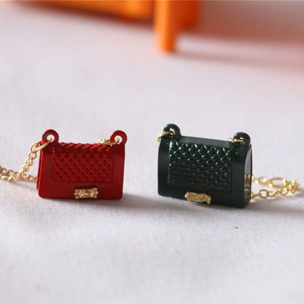 Ba Lô Mini Phối Dây Xích Kim Loại Thời Trang Dành Cho Nhà Búp Bê