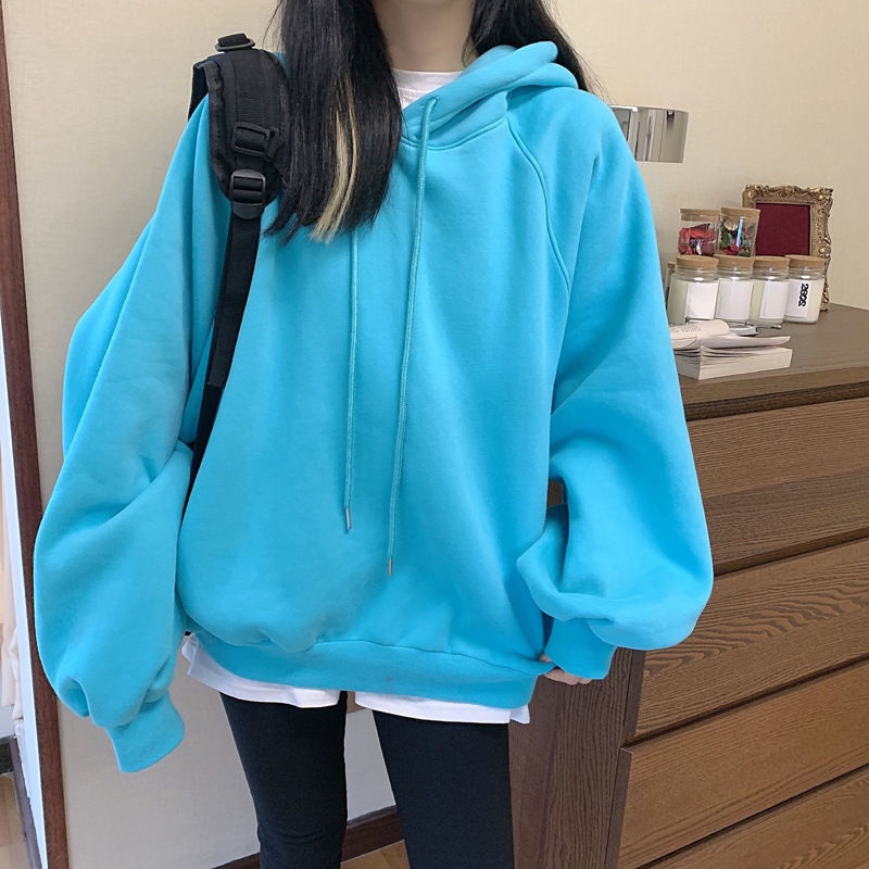 Áo hoodies có nón dài tay nhiều màu sắc thời trang cho nữ