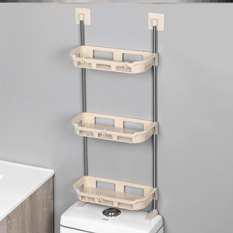 Kệ để đồ nhà tắm, kệ gác bồn cầu toilet 3 tầng gắn tường