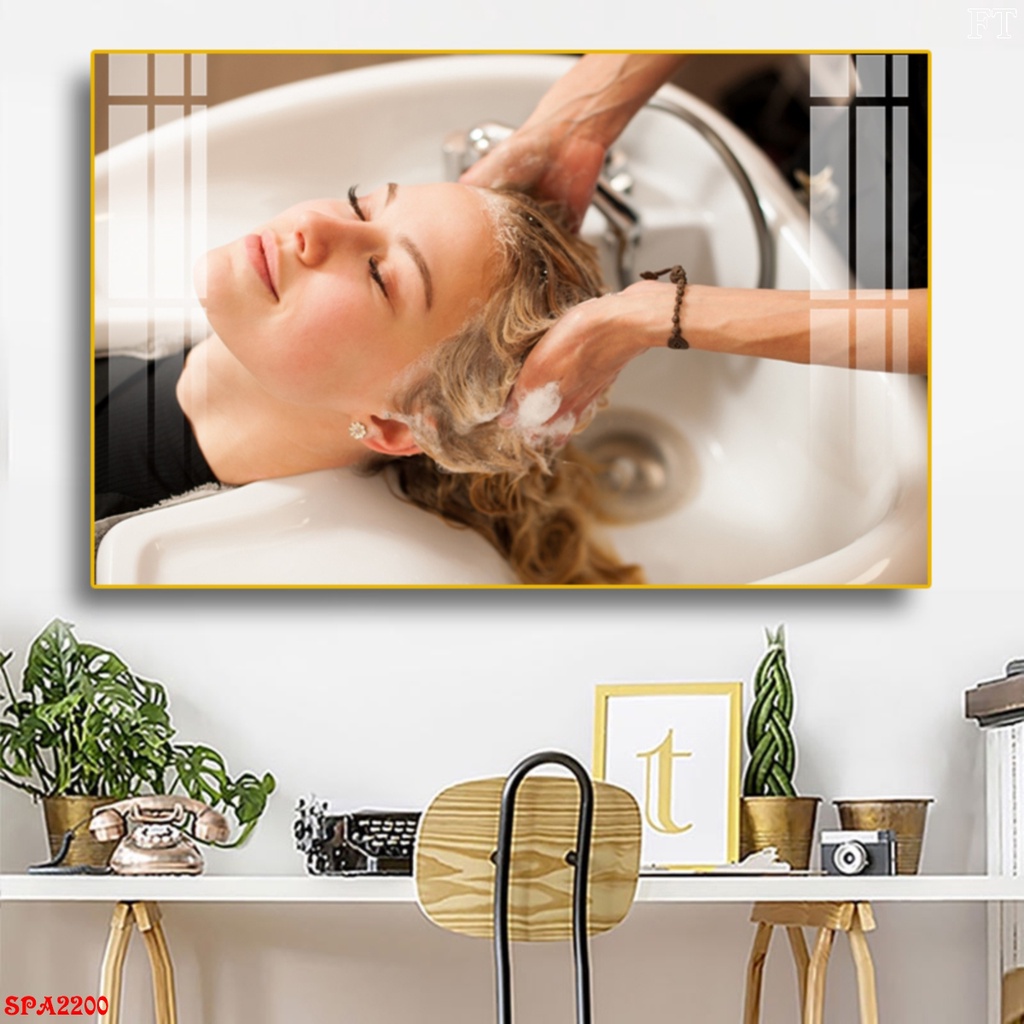 Tranh Treo Tường Spa  Tranh Trang Trí Quán Spa / Chăm Sóc Da Mặt / Massa Làm Đẹp / Gội Đầu Dưỡng Sinh