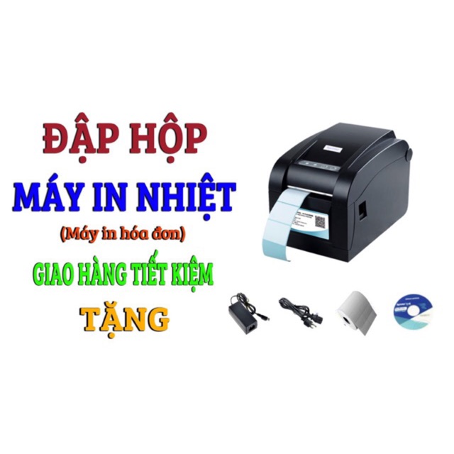 Máy in nhiệt in tem in mã vạch, in tem ghtk Xprinter XP-350BM LAN/USB Trên Điên thoại