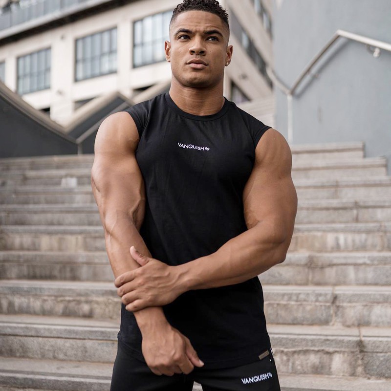 Áo Ba Lỗ Thể Thao Chất Liệu Cotton Co Giãn Cho Nam