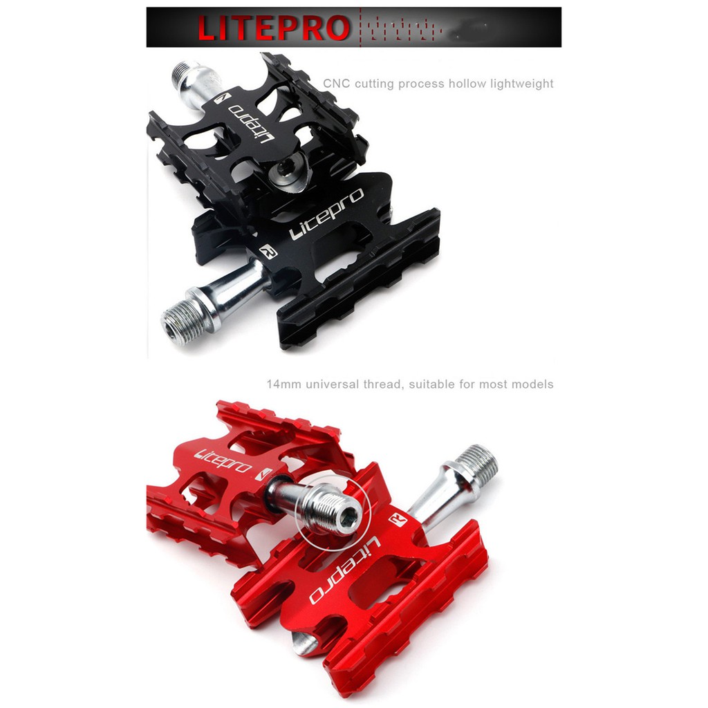 Cặp Bàn Đạp Bằng Hợp Kim Nhôm Chống Trượt Cho Xe Đạp Leo Núi Litepro K3