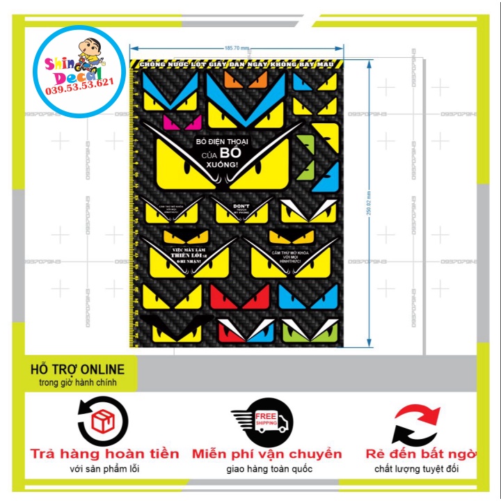 22 LOGO STICKER MẮT FENDI DỄ THƯƠNG KUTE - SHINDECAL2