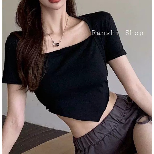 Áo Croptop Nữ Tay Ngắn Cổ Vuông WILA Hot Trend Cực Xinh Xắn Chất Thun Dày Dặn Mịn Mát Ôm Body Quyến Rũ Dễ Phối Đồ Loại 1 | BigBuy360 - bigbuy360.vn