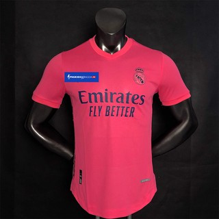 【Bodyfit Player】Áo Real Madrid hồng sân khách 2020-2021, áo Real Madrid sân khách 2021 hồng SF ❝Thái Lan❞