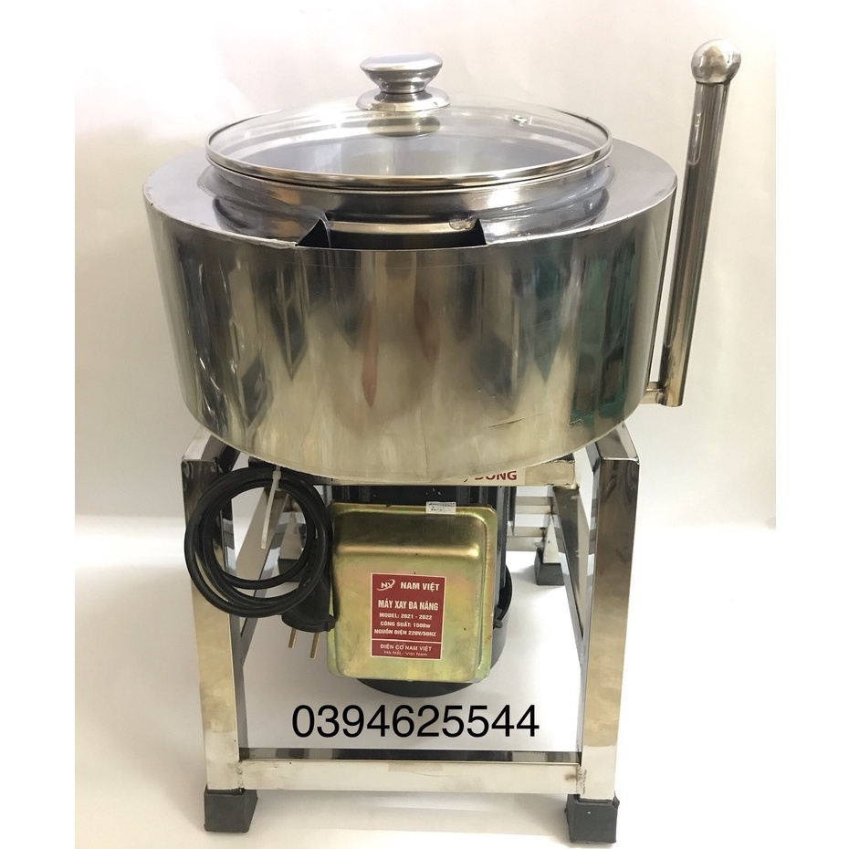 Máy xay thịt làm giò,chả công nghiệp 2kg 1.5KW có bao đá đa năng, tặng kèm lưỡi làm chà bông(Cam kết lõi đồng 100%