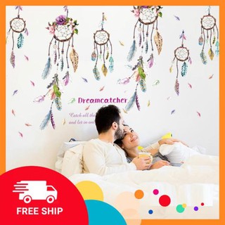 ⚡️𝗙𝗥𝗘𝗘𝗦𝗛𝗜𝗣⚡️ Decal dán tường Bộ đôi vòng bắt giấc mơ