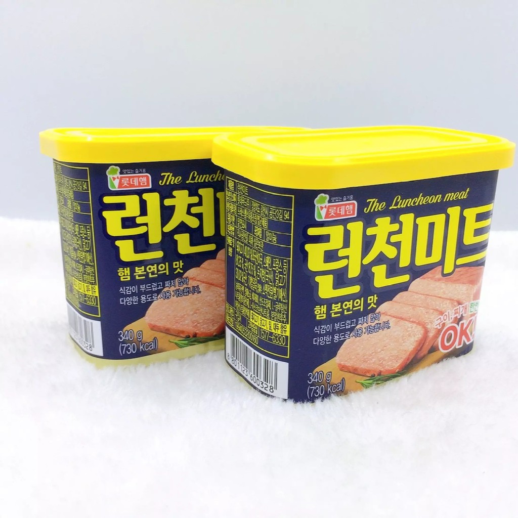 Thịt Hộp Spam Luncheon Meat Lotte Hàn Quốc Nhập Khẩu 340gr_SIÊU CHẤT LƯỢNG