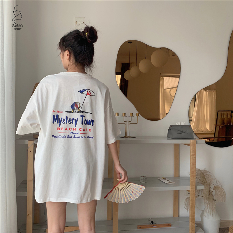 Áo Thun Nữ Oversized In Hoạ Tiết Xu Hướng