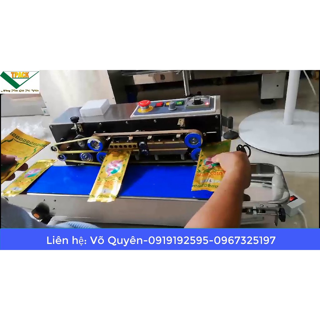 MÁY HÀN MIỆNG TÚI CÓ IN DATE TRÊN ĐƯỜNG HÀN-TẶNG KÈM 1 CUỘN MỰC IN DATE