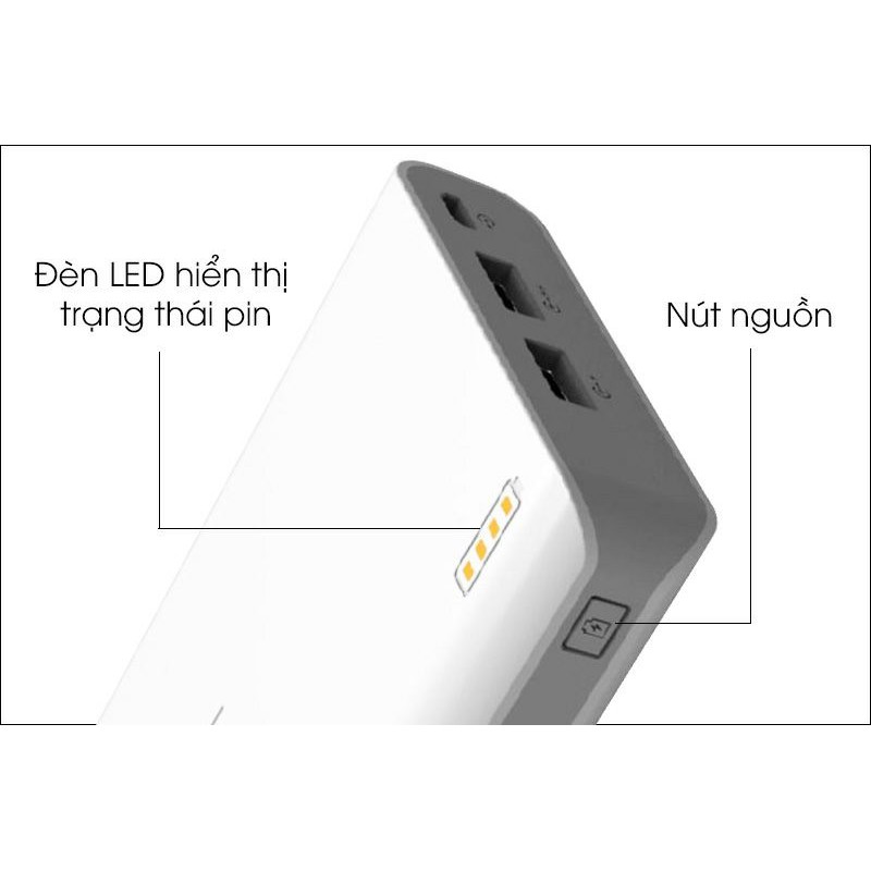 Pin sạc dự phòng Romoss Solit 20 20.000mAh hỗ trợ cổng sạc nhanh 2.1A