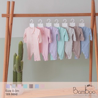 Bộ cài thẳng sơ sinh sợi tre Bamboo by LIL 0-3M