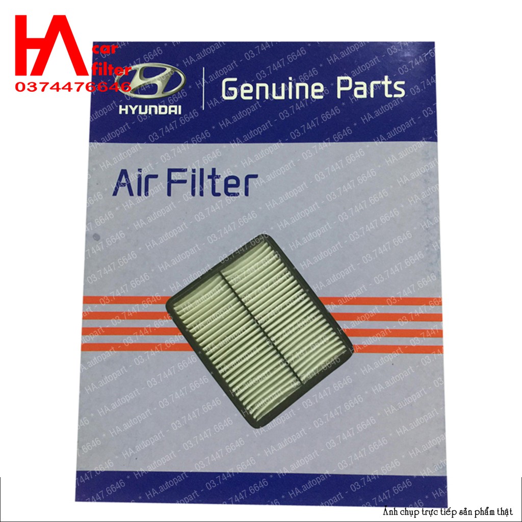 Lọc gió động cơ Santafe máy xăng đời 15-18, Sorento máy xăng đời 15-18. Mã phụ tùng HYD 28113-2W100.