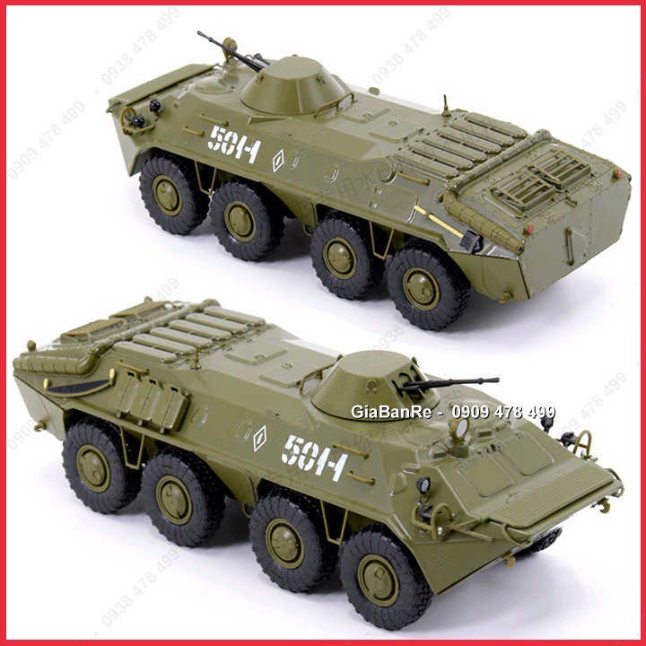 Mô Hình Hoàn Thiện Xe Thiết Giáp Chở Quân Bánh Hơi BTR 70 Tỉ Lệ 1:43 - Nga - 4335