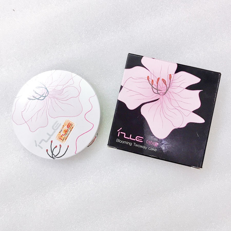 [3 món] Bộ kem nền và phấn phủ nén Izle Blooming Two way Cake Hàn Quốc Lamdep24g