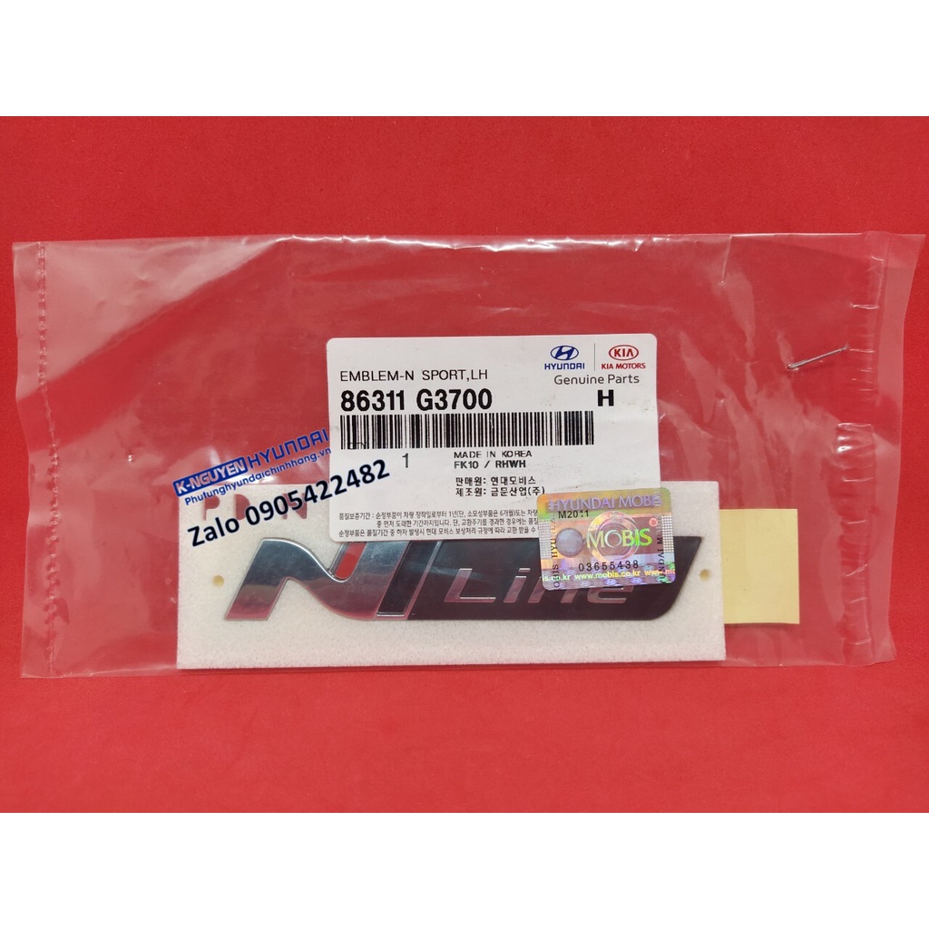 Logo chữ "Nline" dán xe Hyundai - Mã số: 86311G3700