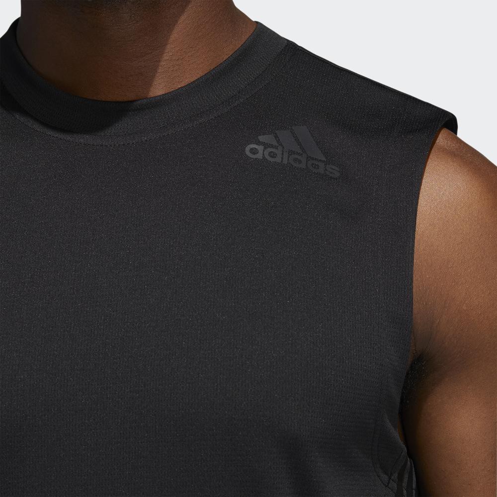 [Mã WABRD7 giảm 150K đơn 1 Triệu] Áo Phông adidas TRAINING Nam Aeroready 3 Sọc Màu Đen FL4317