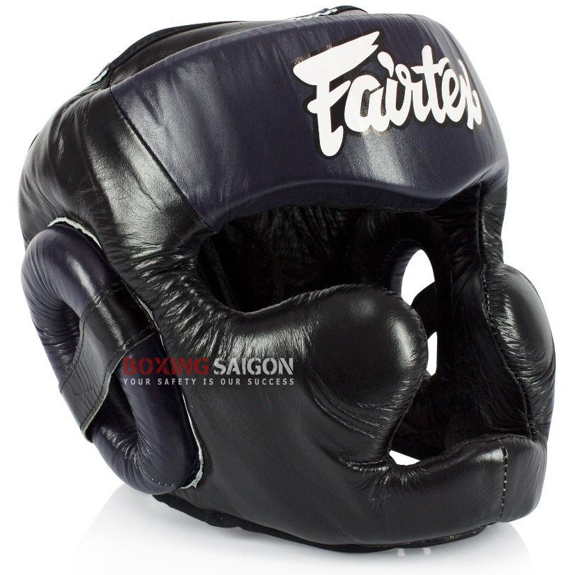 Nón boxing Fairtex HG13 Full Coverage - Black/Navy