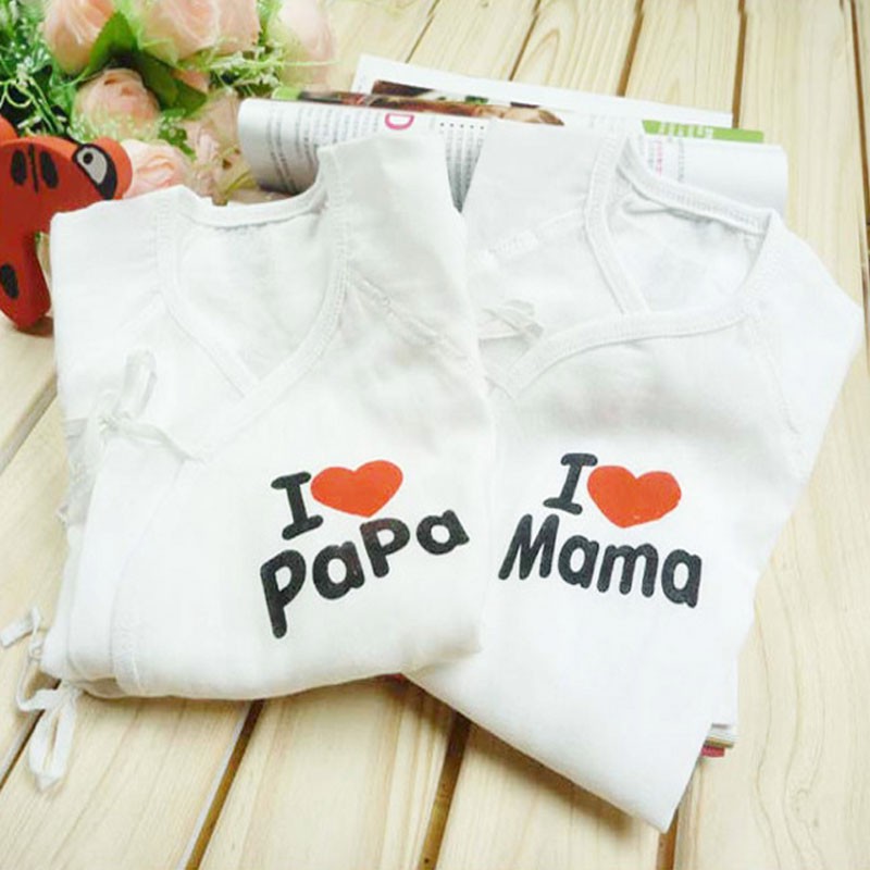 Bộ Body Cotton I Love Mama Papa Cho Bé