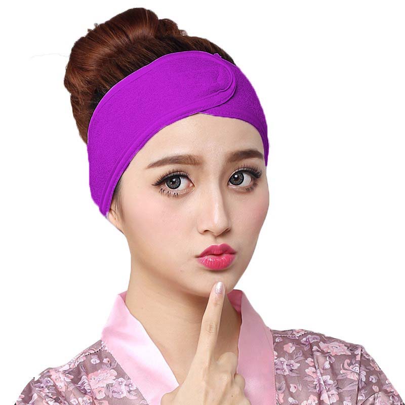 Băng Đô Quấn Tóc Spa  Khăn Quấn Đầu Vải Mềm Mịn Thấm Nước Băng Đô Rửa Mặt Massage Thẩm Mỹ