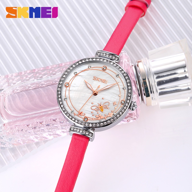 Đồng Hồ Quartz SKMEI 9142 Chống Thấm Nước Và Chống Sốc Với Dây Đeo Da