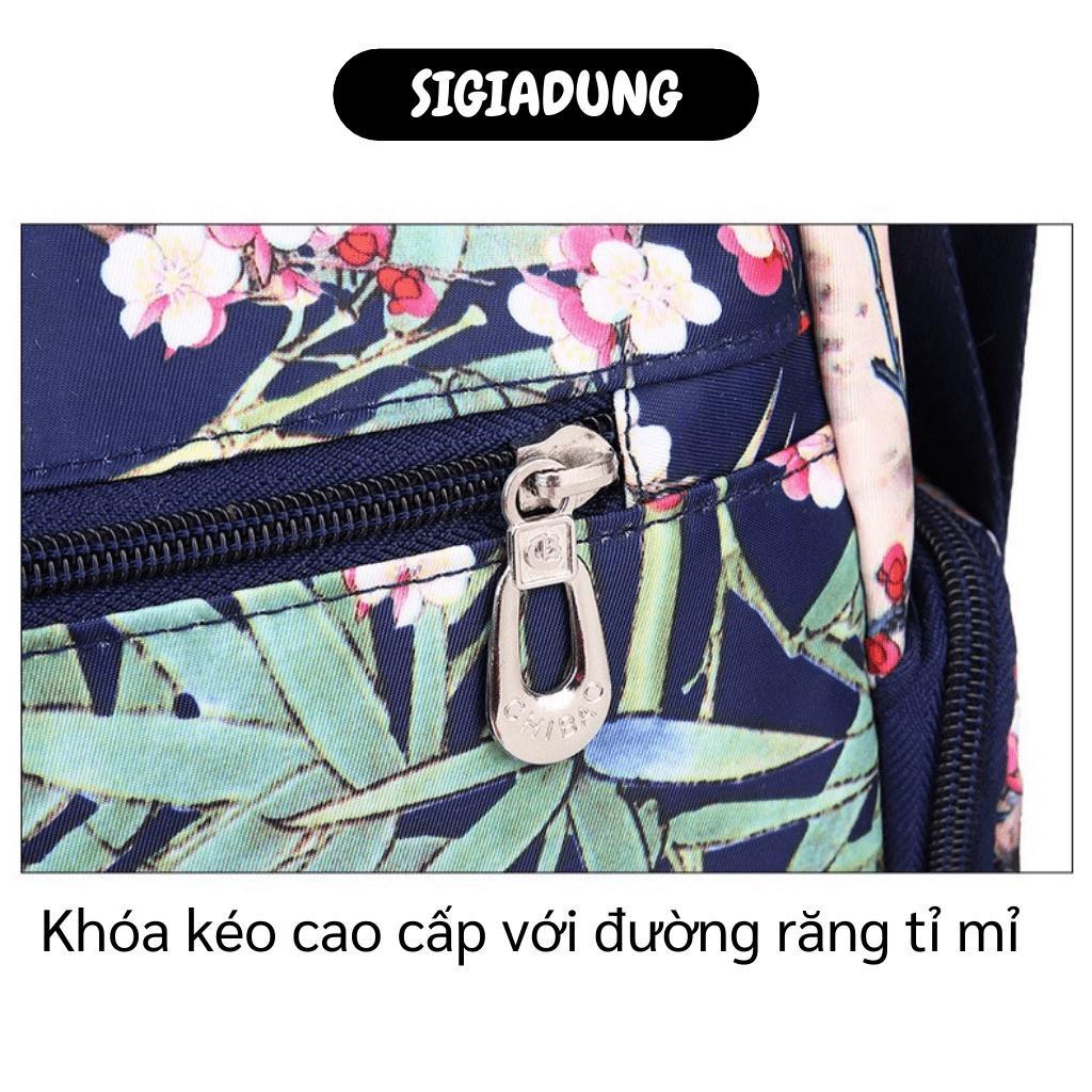 [SGD] Túi Đeo Chéo Cỡ Lớn - Túi Du Lịch Chống Thấm Nước, Nhiều Ngăn Họa Tiết Hoa 7318