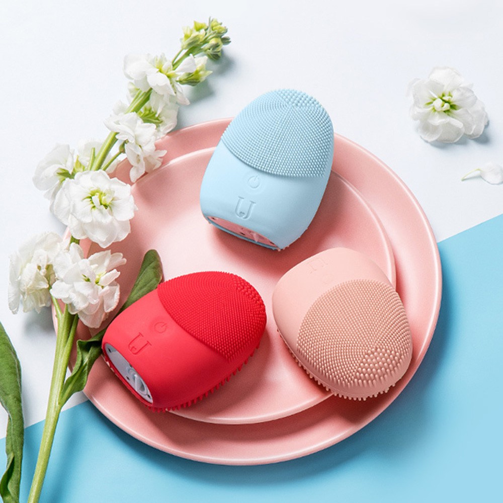 Máy Rửa Mặt Massage JORDAN & JUDY VC001 Dùng Pin AAA Bền Bỉ Lông Silicon 2 Mặt Mềm Mại MINISO | BigBuy360 - bigbuy360.vn