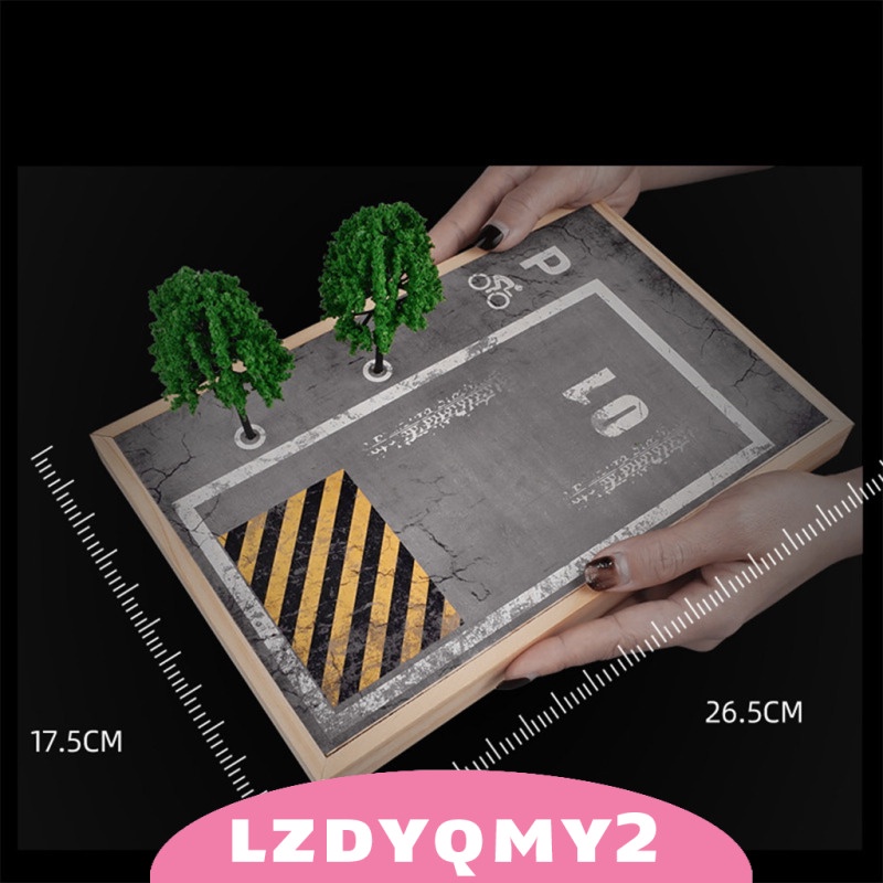 Mô Hình Phong Cảnh Bãi Đậu Xe Diorama Tỉ Lệ 24