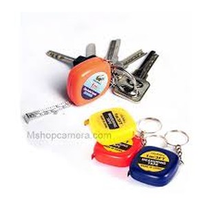 🍄 Móc khóa thước đo mini 1 mét nhiều màu
