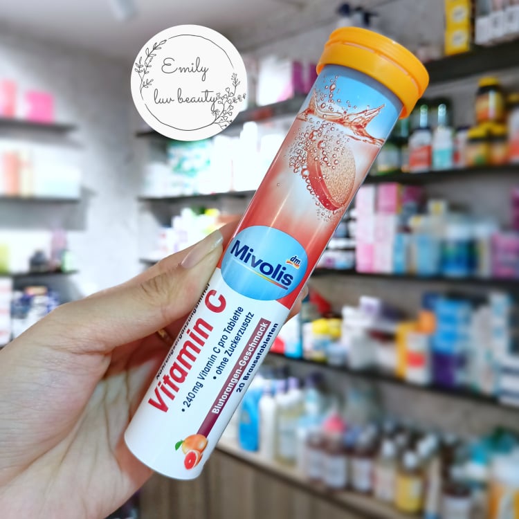 Viên sủi Mivolis ống 20 viên Date Xa