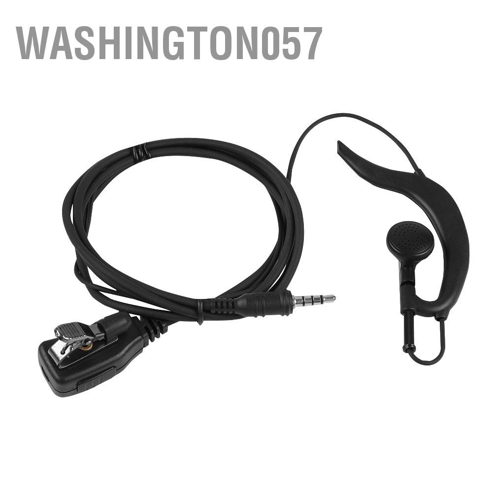 Có thể bán buôn Tai nghe nhét tai 3,5 mm với nút PTT Loa MIC Tai nghe đơn Washington057 Hàng giao ngay