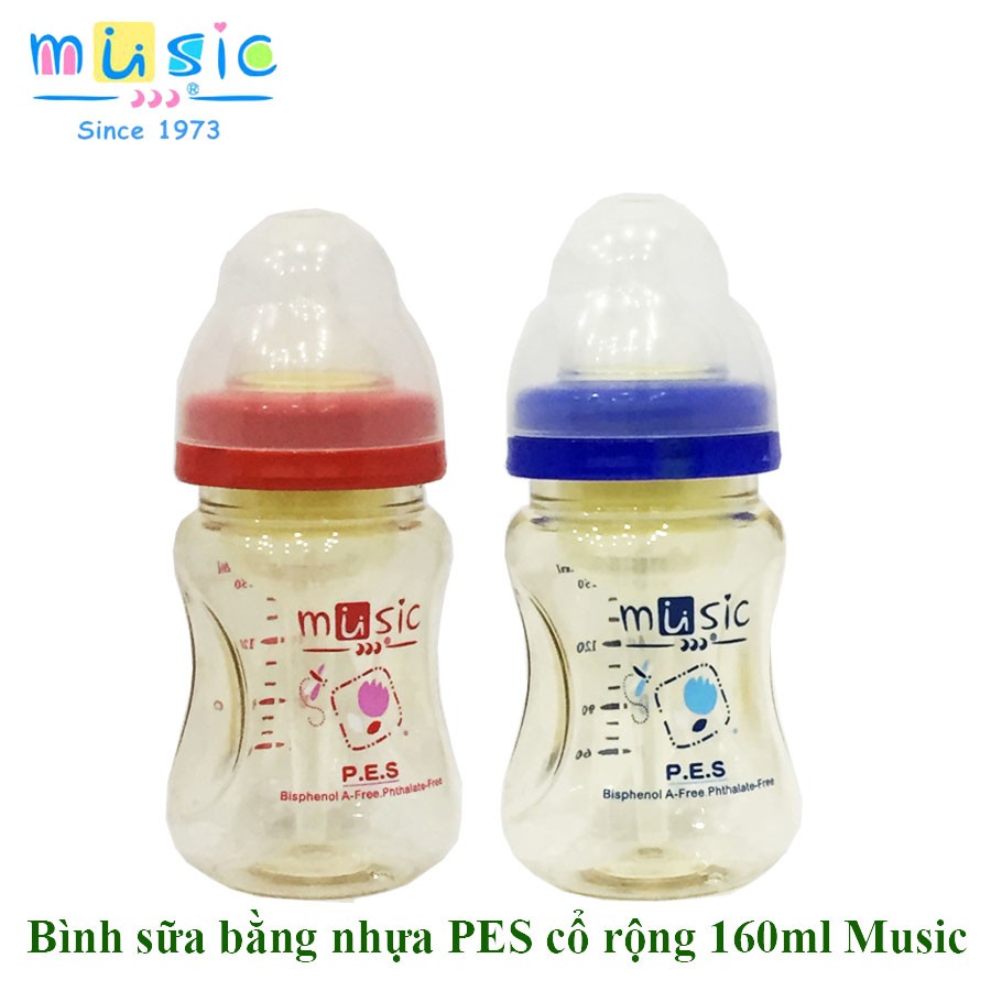 BÌNH SỮA NHỰA CỔ RỘNG NHỰA PES CÓ VAN THỐNG KHÍ CỦA MUSIC