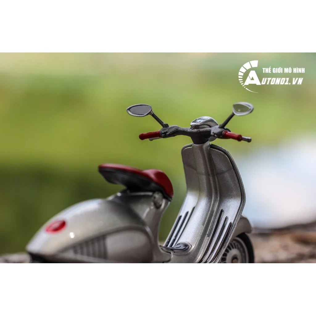Mô hình xe Vespa 946 2014 Silver 1:18 Welly 7171G