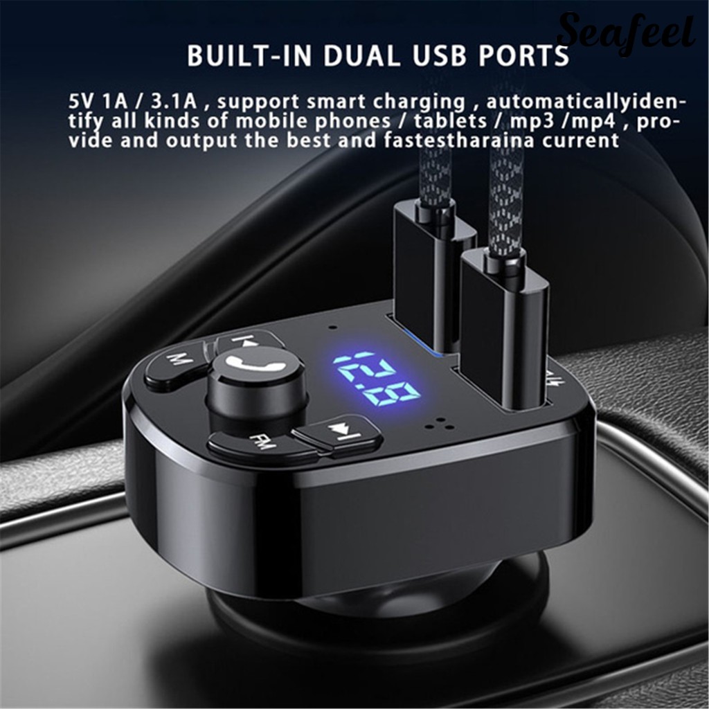 Máy Nghe Nhạc Mp3 Bluetooth 5.0 Cho Xe Hơi